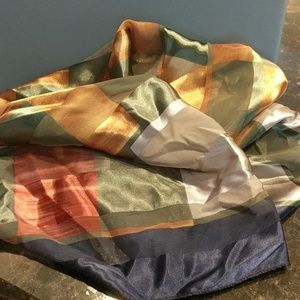 Blue metallic scarf -- 3 for $10! --